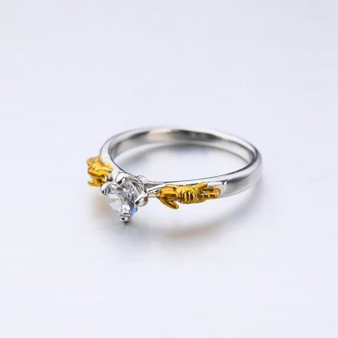 Crystal Charm Ring