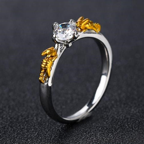 Crystal Charm Ring