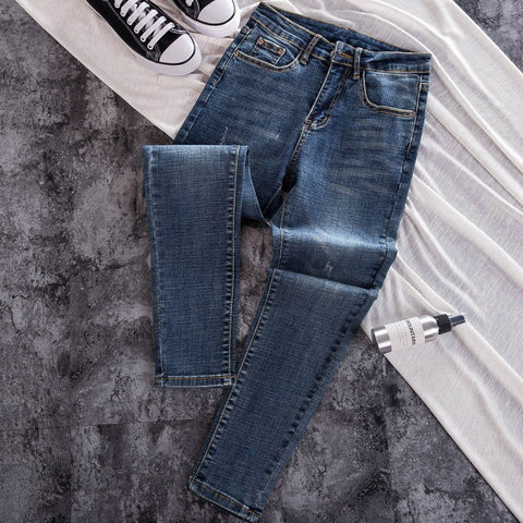 High-Waist Denim Jeans
