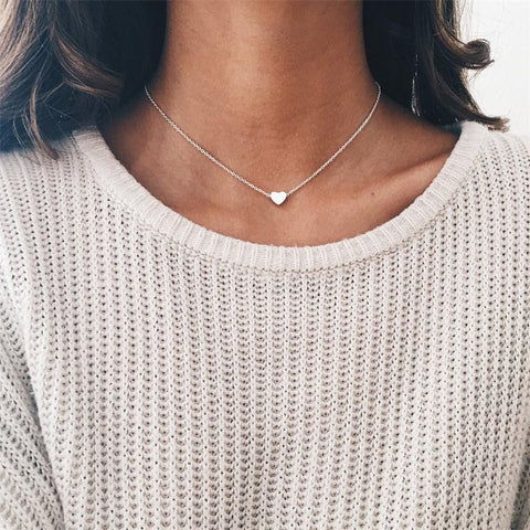 HeartLink Clavicle Necklace