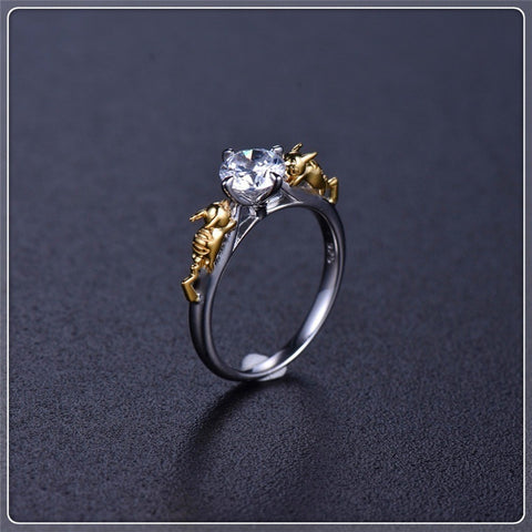 Crystal Charm Ring