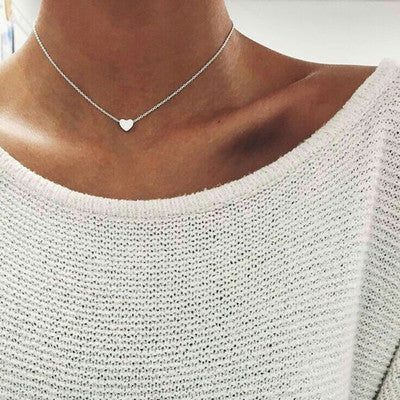 HeartLink Clavicle Necklace