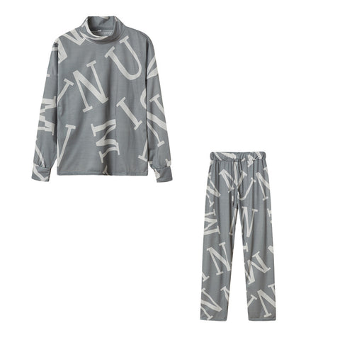 Tie-Dye High Neck Suit