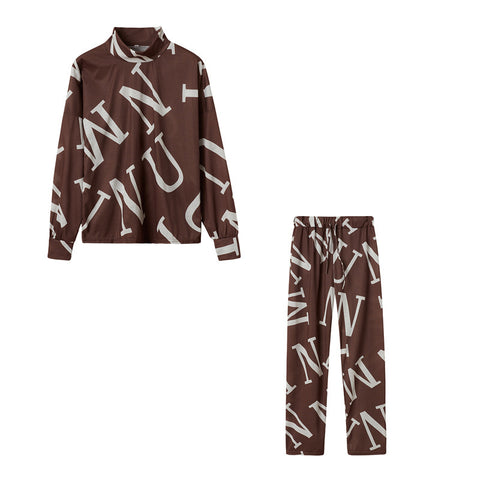 Tie-Dye High Neck Suit