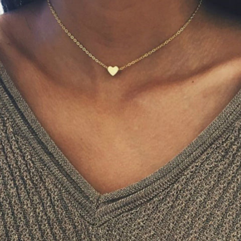 HeartLink Clavicle Necklace