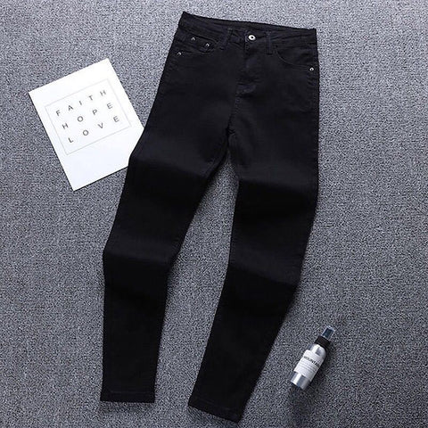 High-Waist Denim Jeans