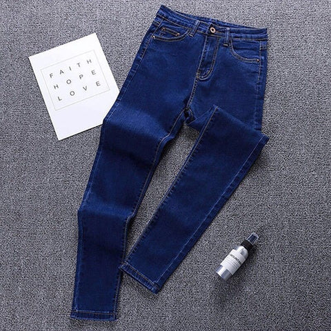 High-Waist Denim Jeans