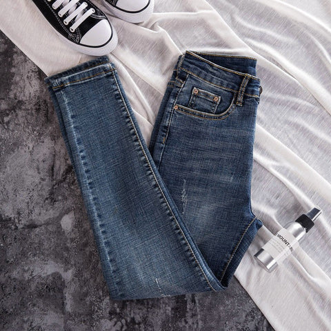 High-Waist Denim Jeans